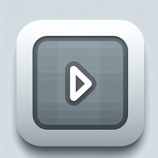 Light gray square with round corners, With play symbol in middle. flat shaded, hyper casual game. Single Game Texture. In-Game asset. 2d. Blank background. High contrast. No shadows.