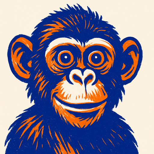 monkey.
High contrast.  No shadows. monkey. monkey