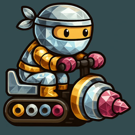 Same ninja character, with pack of colors silver,gold,diamond,pink crystal