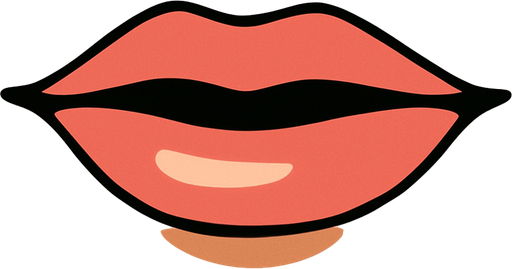 An anime womans mouth. Just mouth..
In-Game asset.  2d.  High contrast.  No shadows