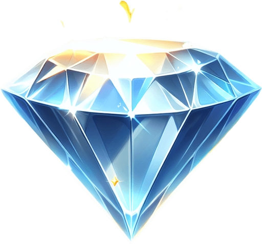 Diamond.
Single Game Texture.  In-Game asset.  2d.  Blank background.  No shadows