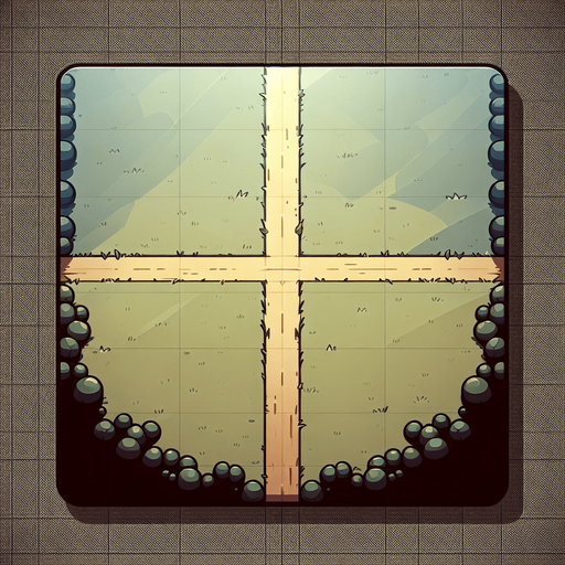 a big plain show from the top with a line right at the center of the plain to the top from the botom Single Game Texture. In-Game asset. 2d. Blank background. High contrast. No shadows.