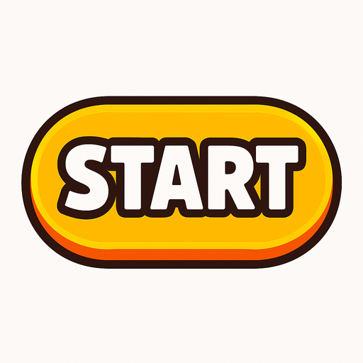 Start button.
In-Game asset.  2d.  High contrast.  No shadows