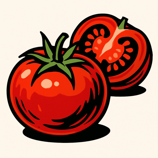 domates.
In-Game asset.  2d.  High contrast.  No shadows