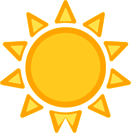 sun.
In-Game asset.  2d.  High contrast.  No shadows