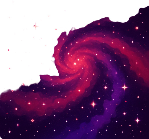 Cool purple and red galaxy background.
In-Game asset.  2d.  High contrast.  No shadows