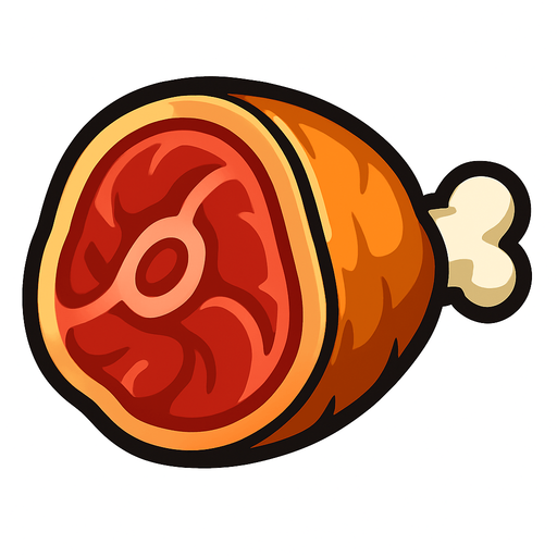 meat no background.
In-Game asset.  2d.  High contrast.  No shadows