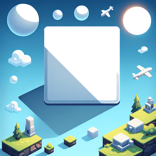 White square.
Single Game Texture. In-Game asset. 2d. Blank background. High contrast. No shadows.