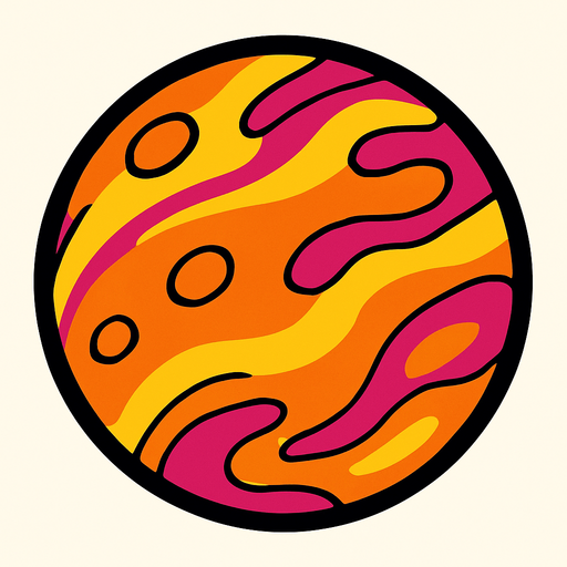 Planet.
In-Game asset.  2d.  High contrast.  No shadows