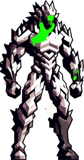 Make his body look destroyed, also make it cover with some green liquid