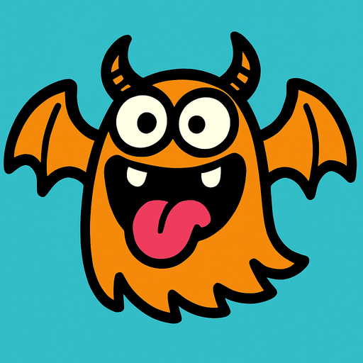 Flying Monster has a silly face.
In-Game asset.  2d.  High contrast.  No shadows
