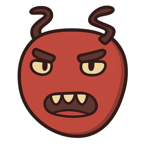 Enemy. No background. Transparent background. Blank background. No shadows. 2d. In-Game asset. flat