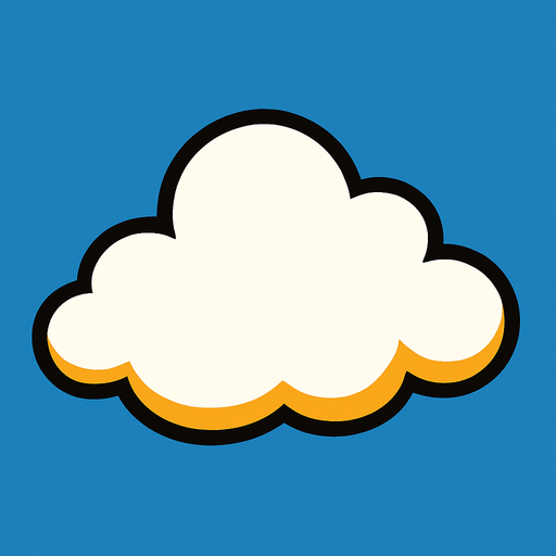 cloud.
In-Game asset.  2d.  High contrast.  No shadows