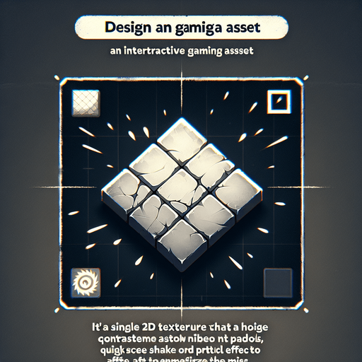 Design: A faded-out or cracked tile to indicate a miss.

Effect: A quick screen shake or particle effect when touched..
Single Game Texture.  In-Game asset.  2d.  Blank background.  High contrast.  No shadows