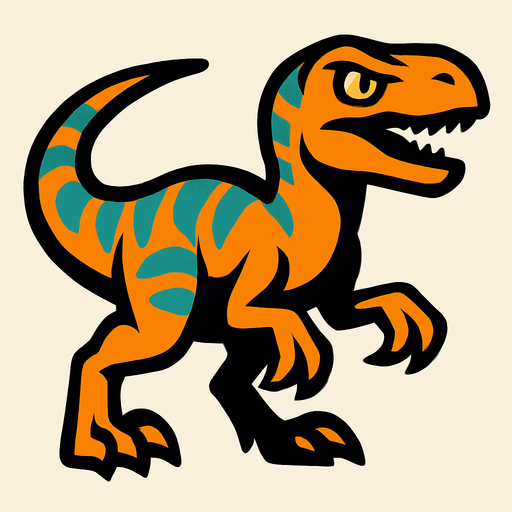 Raptor.
In-Game asset.  2d.  High contrast.  No shadows