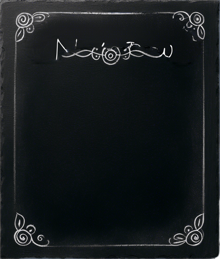 Text "NOVICE BREW" handwritten in white chalk
