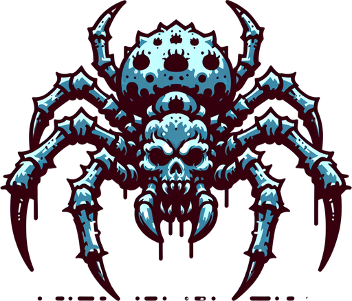 Canavar örüncek.
Single Game Texture.  In-Game asset.  2d.  Blank background.  High contrast.  No shadows