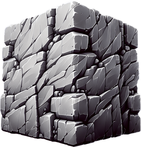 Rocks.
Single Game Texture. In-Game asset. 2d. Blank background. High contrast. No shadows.