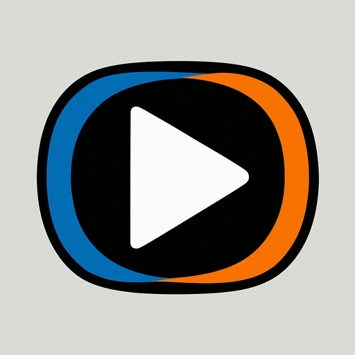 Play button for portal video game.
In-Game asset.  2d.  High contrast.  No shadows