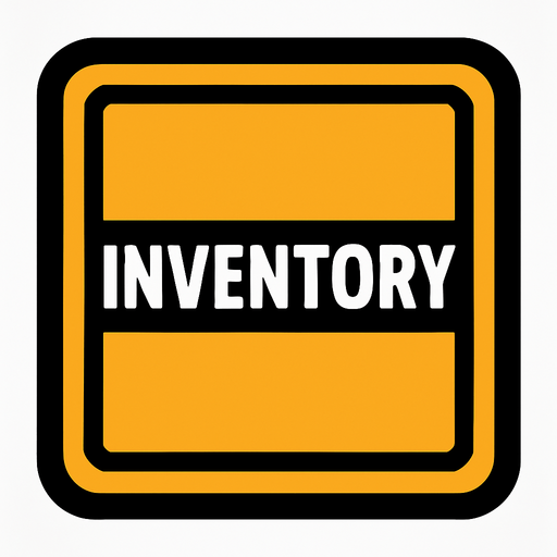 solot de inventario.
In-Game asset.  2d.  High contrast.  No shadows