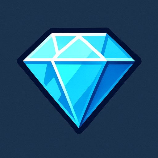 diamond.
In-Game asset.  2d.  High contrast.  No shadows