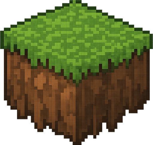 Agrégale cesped arriba, pixelart