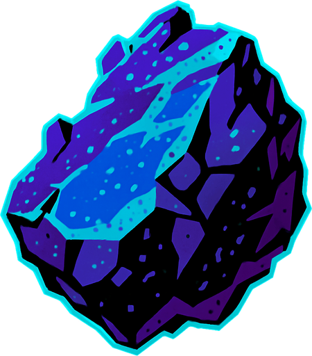 space fragment.
In-Game asset.  2d.  High contrast.  No shadows