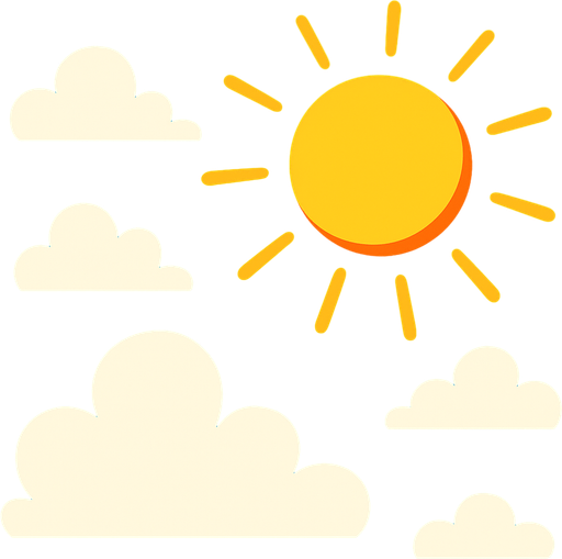Cielo despejado y soleado.
In-Game asset.  2d.  High contrast.  No shadows