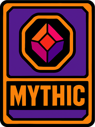 MYTHIC card.
In-Game asset.  2d.  High contrast.  No shadows