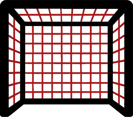Goal net.
In-Game asset.  2d.  High contrast.  No shadows