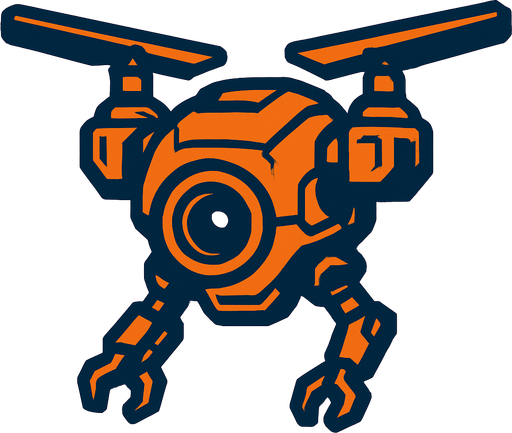 Surveillance drone.
In-Game asset.  2d.  High contrast.  No shadows