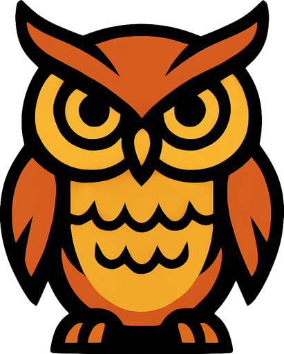 Owl.
In-Game asset.  2d.  High contrast.  No shadows