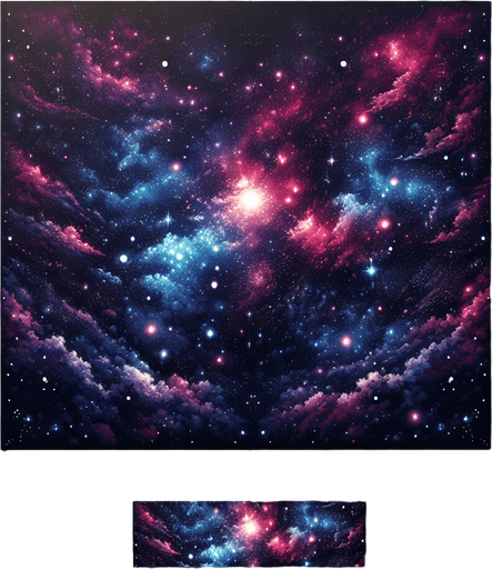 A space full of stars.
Single Game Texture. In-Game asset. 2d. Blank background. High contrast. No shadows.