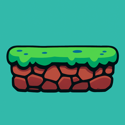 Platform.
In-Game asset.  2d.  High contrast.  No shadows