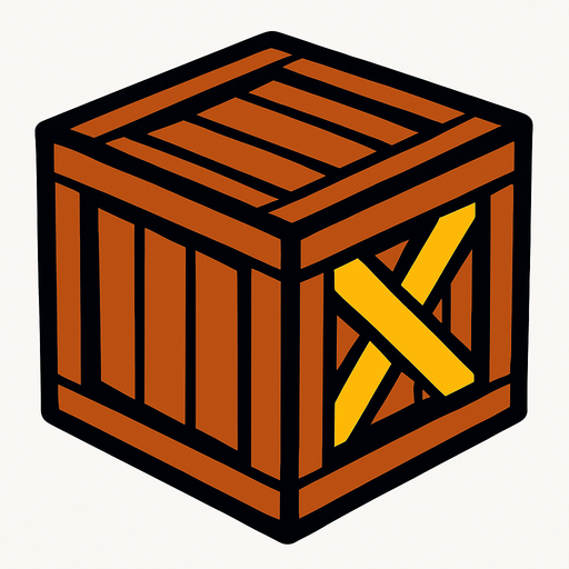 Kutu.
In-Game asset.  2d.  High contrast.  No shadows