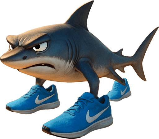 Shark with angry brows