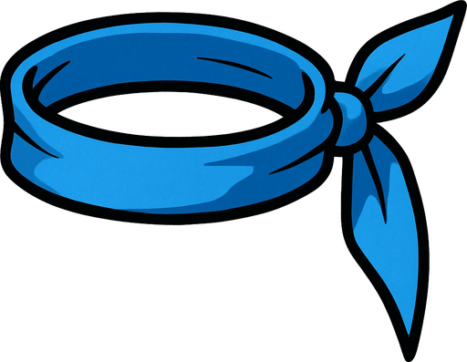 blueHeadband.
In-Game asset.  2d.  High contrast.  No shadows
