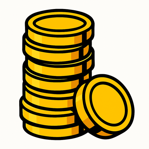 gold.
In-Game asset.  2d.  High contrast.  No shadows