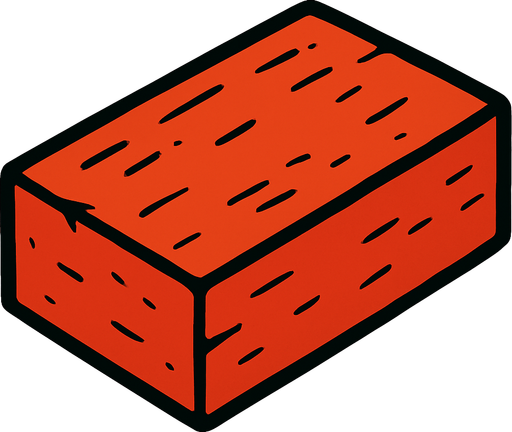 Make a singular brick.
In-Game asset.  2d.  High contrast.  No shadows flat