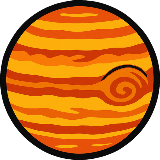 Jupiter.
In-Game asset.  2d.  High contrast.  No shadows