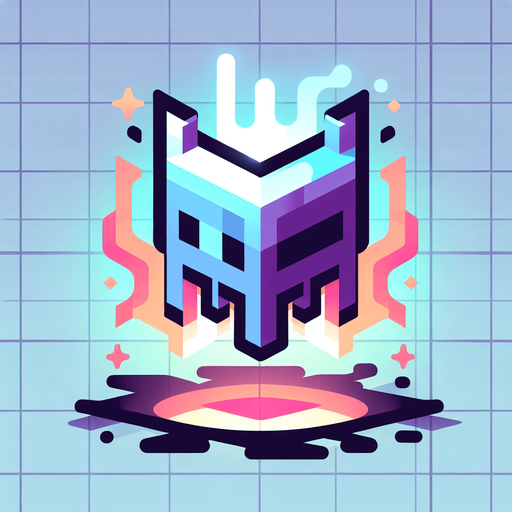 flying neon enemy, blocky, sharp angles.
Single Game Texture.  In-Game asset.  2d.  Blank background.  High contrast.  No shadows