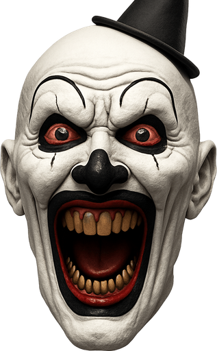 3D Scary face meme "Terrifier3" from the movie, face only
In-Game asset.  3D.  High contrast.  No shadows. face only