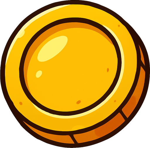 Sadece 1 Altın parçacığı.
In-Game asset.  2d.  High contrast.  No shadows