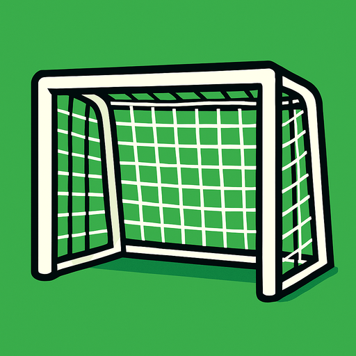 Futbol kalesi.
In-Game asset.  2d.  High contrast.  No shadows