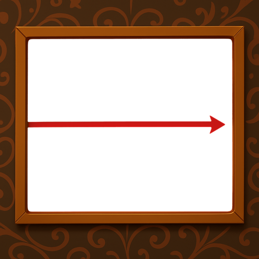 Change the center bumper on the table into a red line on the felt that ends in an arrow on the right side of the table.