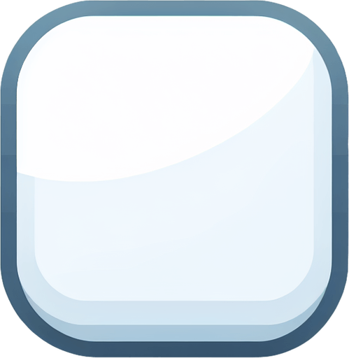 Rounded white square.
Single Game Texture. In-Game asset. 2d. Blank background. High contrast. No shadows.