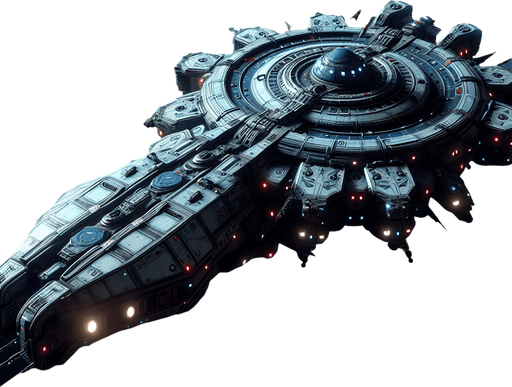 space alien ship.
Single Game Texture. In-Game asset. 2d. Blank background. High contrast. No shadows.