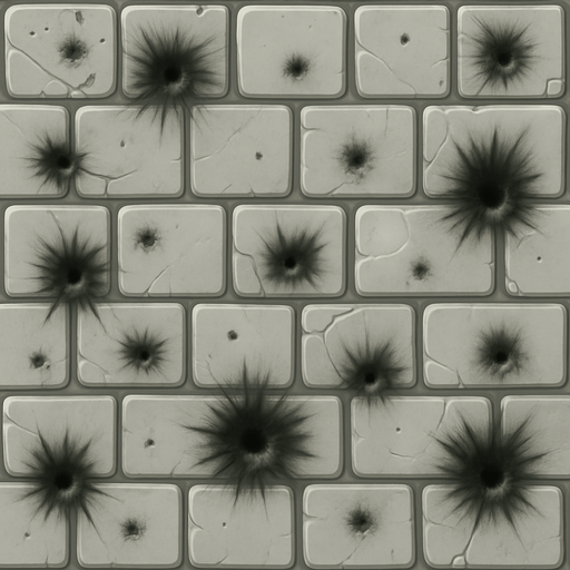 Agrega manchas de explosiones.