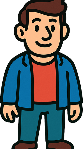erkek müşteri.
In-Game asset.  2d.  High contrast.  No shadows