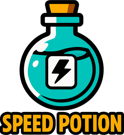 speed poiton.
In-Game asset.  2d.  High contrast.  No shadows